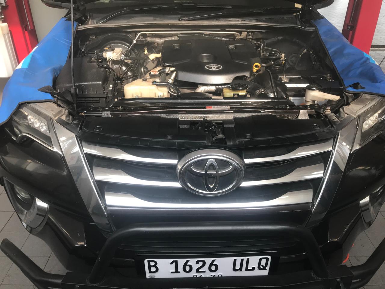 Dokumentasi ruang mesin kendaraan Toyota